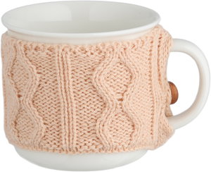 مج بورسلان السيف غاليري، 410 مل، تلبيسة صوف - أبيض كريمي product image