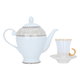 طقم سفرة بورسلان منقوش ذهبي السيف غاليري، 81 قطعة - أبيض product image 5