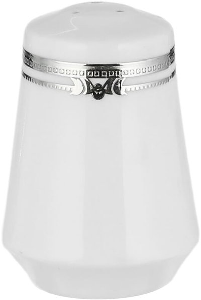 طقم سفرة بورسلان ريدج، 122 قطعة - ابيض فضي product image 7