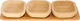 طقم صحون مكسرات بقاعدة خشب السيف غاليري، 31×11×5.3 سم، 4 قطع - بني product image 1