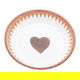 صحن تقديم بورسلان السيف غاليري، 13 سم، نقش قلب - أبيض product image 2