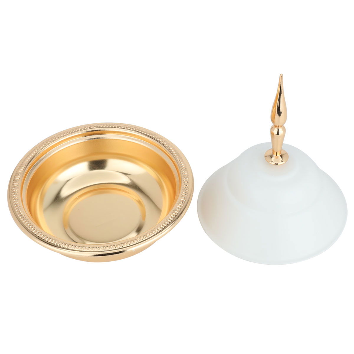 Al Saif Gallery Steel Tamariya, 13X13X10 Cm - White Golden product image 2