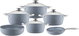 SAFLON Aluminum Cookware Set, 10 Pieces - Light Grey product image 2