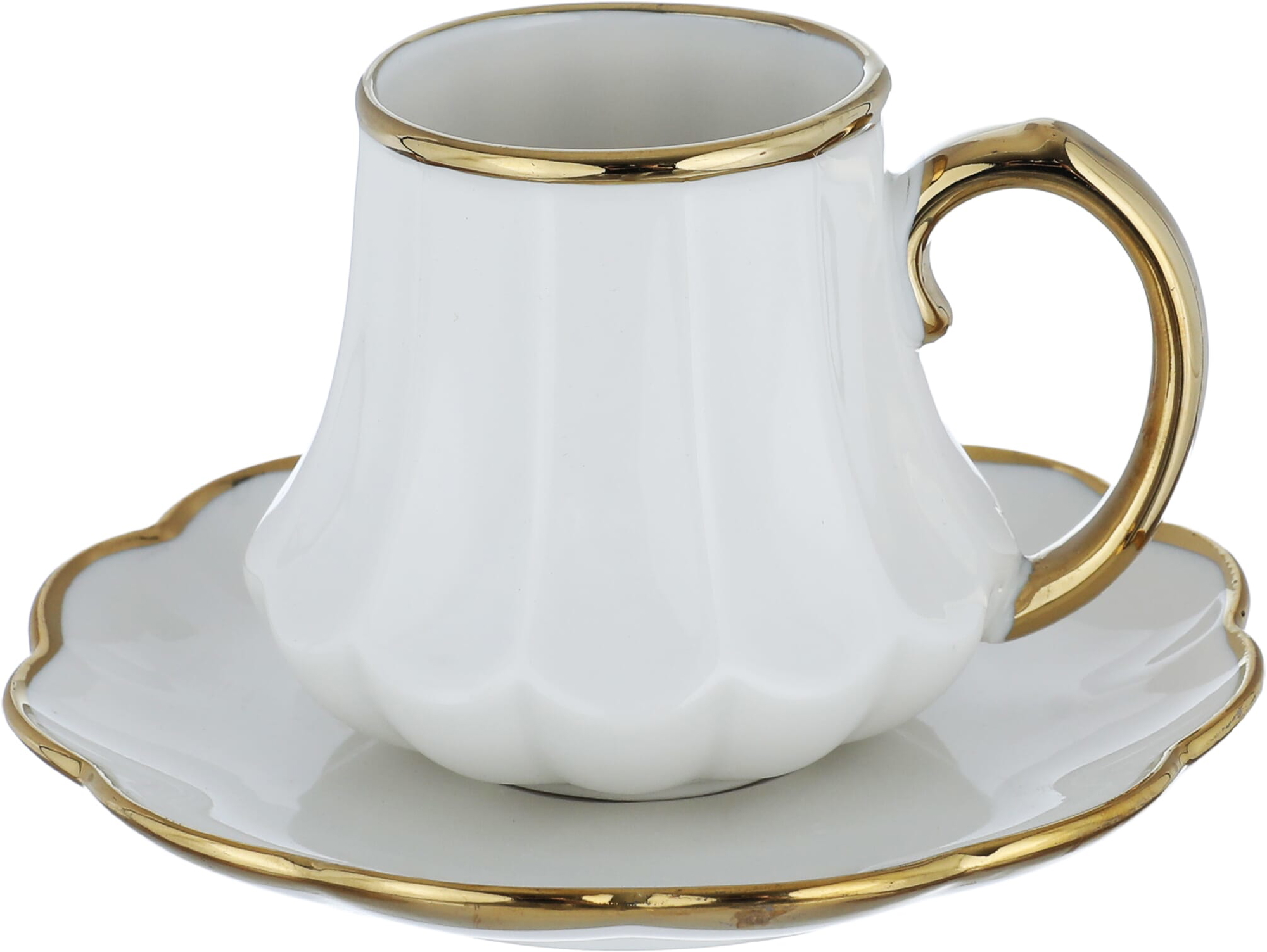 Al Saif Gallery porcelain coffee cup set, 12 pieces - white product image 2