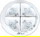 Al Saif Gallery porcelain yogurt set, 5 pieces, engraved - white product image 7