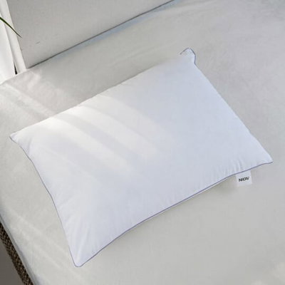 Soft microfiber cushion, 50x70 cm - White product image 2