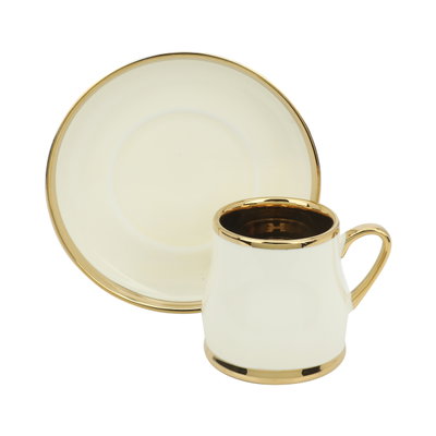 طقم فناجين سيراميك السيف غاليري، 12 قطعة - بيج product image 1