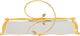 Al Saif Gallery Steel Hanger, 38 X 15 X 2 Cm - Gold product image 1