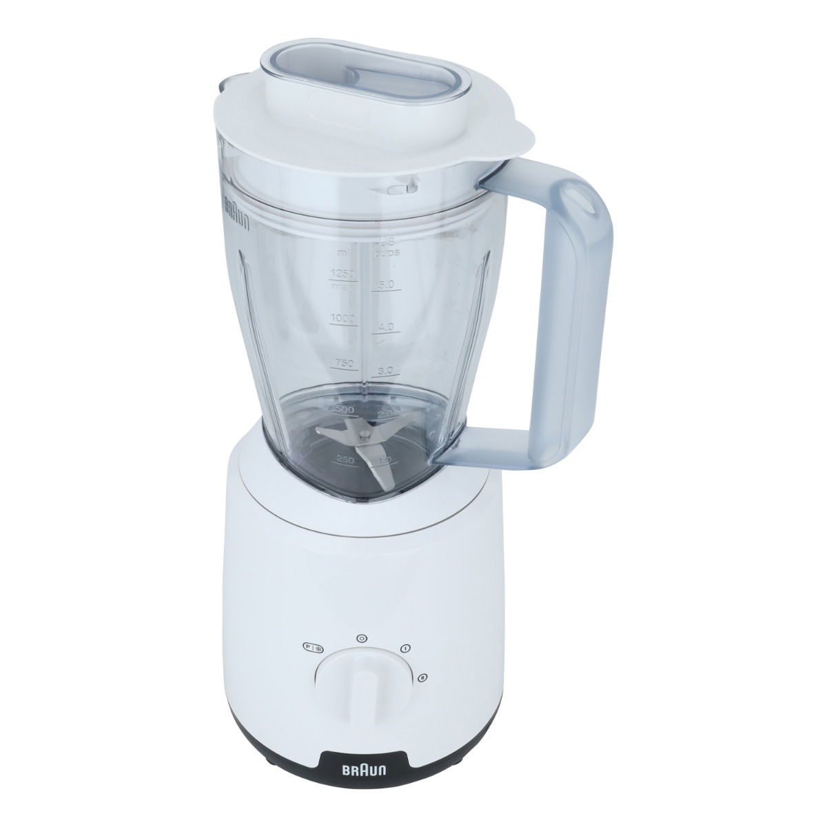 خلاط كهربائي براون، 1.5 لتر، 600 واط، مطحنتين، سرعتين - أبيض product image 2
