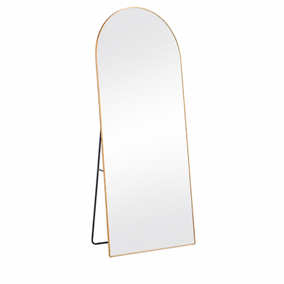 مراية ستاند زجاج، 180×60 سم، ستاند معدن - ذهبي product image 2