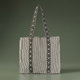 شنطة ترامس قماش السيف غاليري، 39x16x35 سم - كريمي اسود product image 1