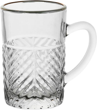 طقم بيالات شاي زجاج ماكس جلاس، خط ذهبي، 6 قطع - شفاف product image 2