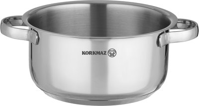 قدر ستانلس ستيل كوركماز مينيكا، 1 لتر، غطاء زجاج - فضي product image 3