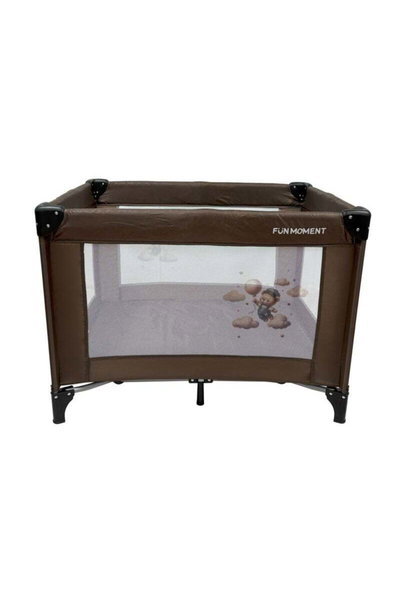 سرير اطفال فان مومنت، 100×70 سم، قابل الطي - بني product image 3