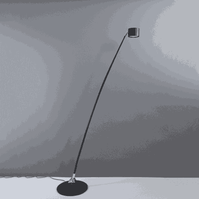 Aluminum acrylic floor lamp, 160 cm, 3000 Kelvin - Black product image 2