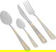 طقم ملاعق استيل مع حقيبة السيف غاليري، 24 قطعة، نقش ذهبي - فضي product image 1