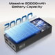 باور بانك بروميت، 20000 مللي أمبير، تقنية توصيل الطاقة USB-C بقدرة 35 واط،، شاشة LED، 3 منافذ، Bolt-20PD+ - اسود product image 4