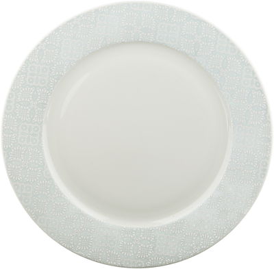 Al Saif Gallery Porcelain Dinnerware Set, 24 Pieces, Round - White Gray product image 6