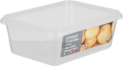 طقم علب تخزين بلاستيك السيف غاليري، 17x13x7 سم، 2 قطع، مستطيل - شفاف product image 5