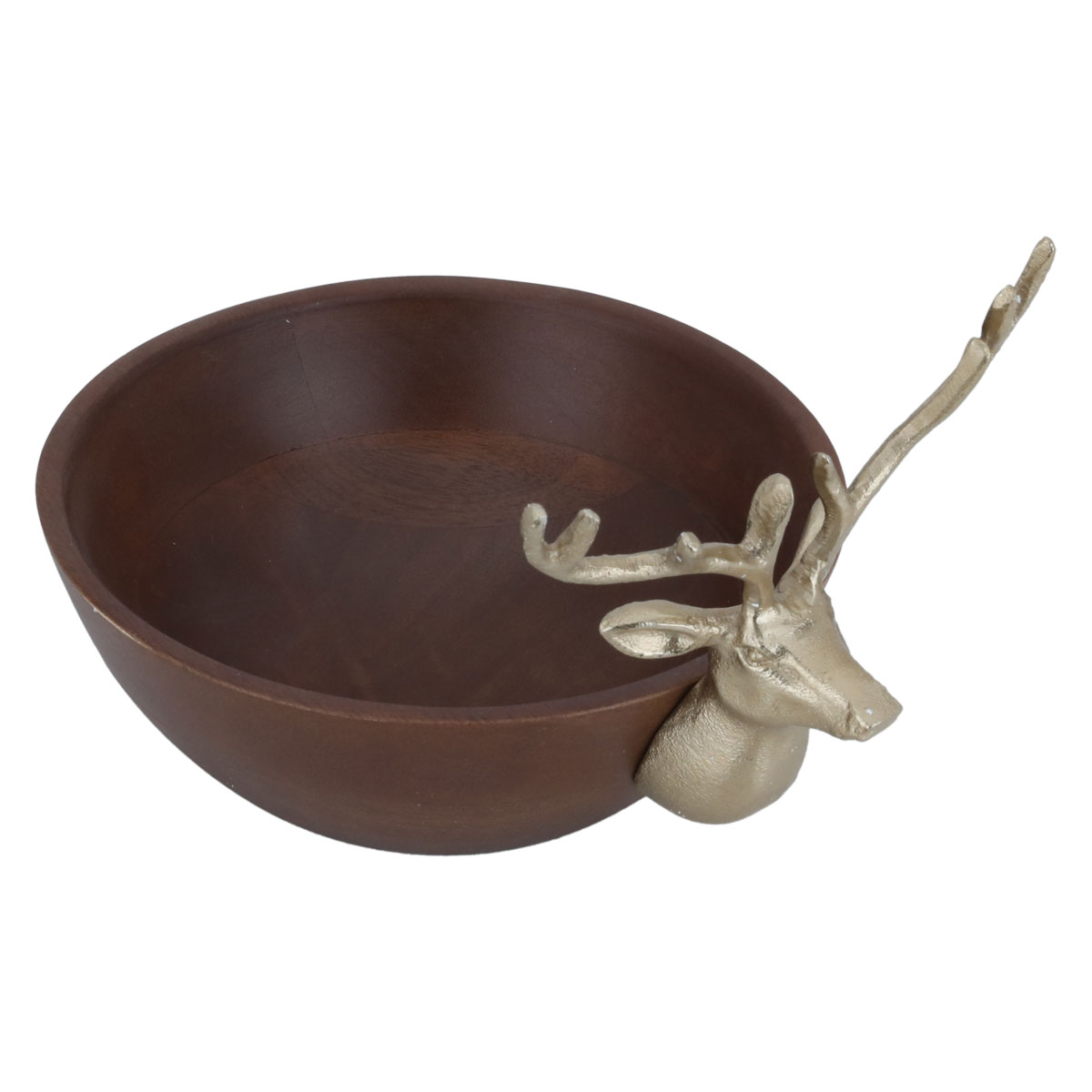 Al Saif Gallery Wooden Serving Bowl, 18x18x7 cm - Brown product image 2