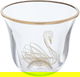 Al Saif Gallery Flamingo Glass Coffee Cup Set, 90ml, 6 Pieces - Clear product image 2
