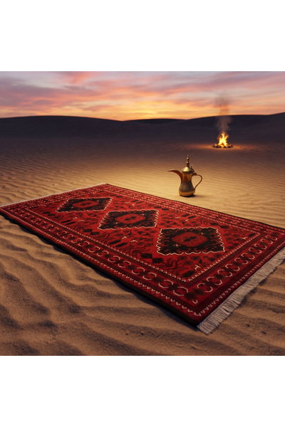 سجادة مجلس بوليستر سجادتي، 90×200 سم - احمر product image 6
