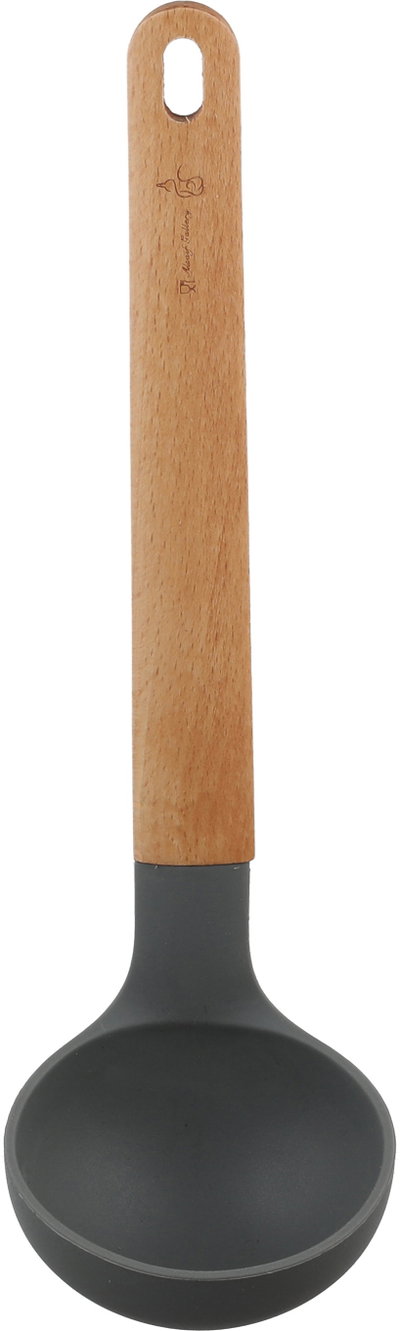 طقم ادوات مطبخ خشب سيلكون السيف غاليري، 5 قطع، يد خشبي - خشبي فاتح رمادي غامق product image 3
