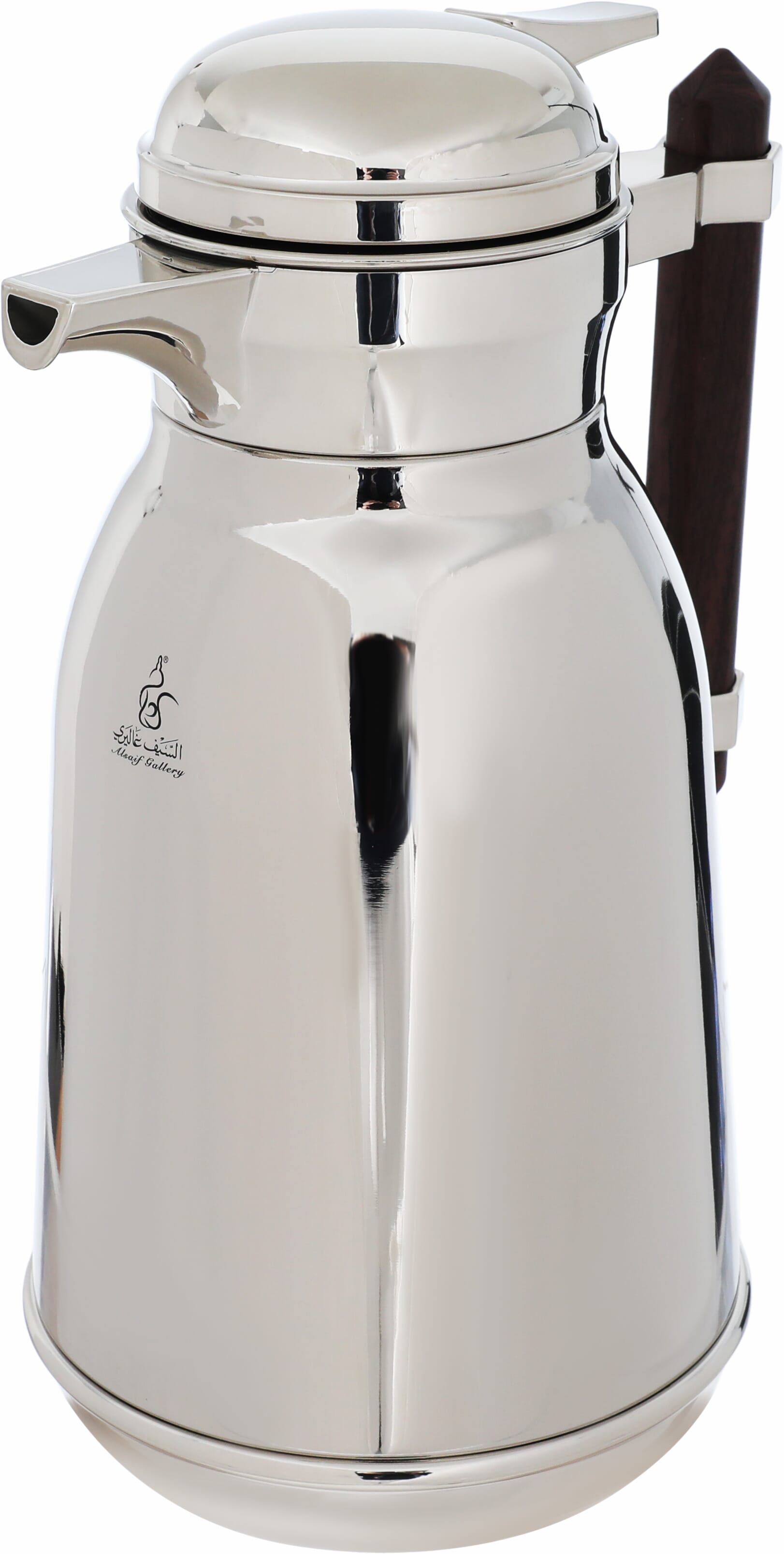Al Saif Gallery stainless steel thermos set, 1/0.75 litre, two pieces - silver product image 9