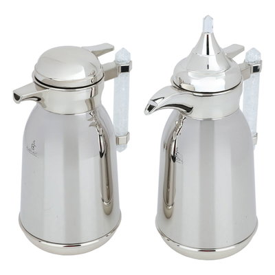 طقم ترامس شهد استيل السيف غاليري، 1+1 لتر، يد كريستال، قطعتين - فضي product image 2