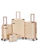 طقم شنط سفر ABS ليمرا، 6 مقاسات، 4 عجلات، WM-238 - بيج ذهبي product image 6