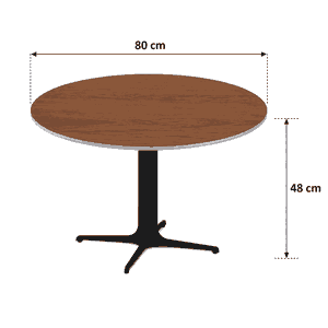 طقم طاولات سيراميك و معدن، 3 قطع - اسود بني product image 2