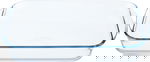صينية فرن زجاج بيركس، 4.9 لتر، 40×27×7 سم - شفاف product image 1
