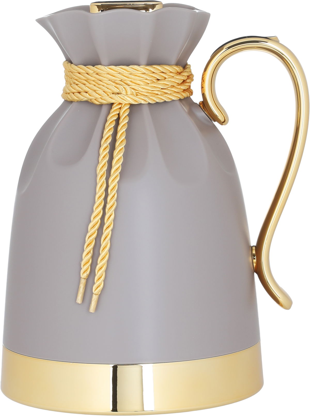 Everest Balqis Thermos, 1 liter, thermal glass inner shell, plastic outer shell - golden gray product image 1