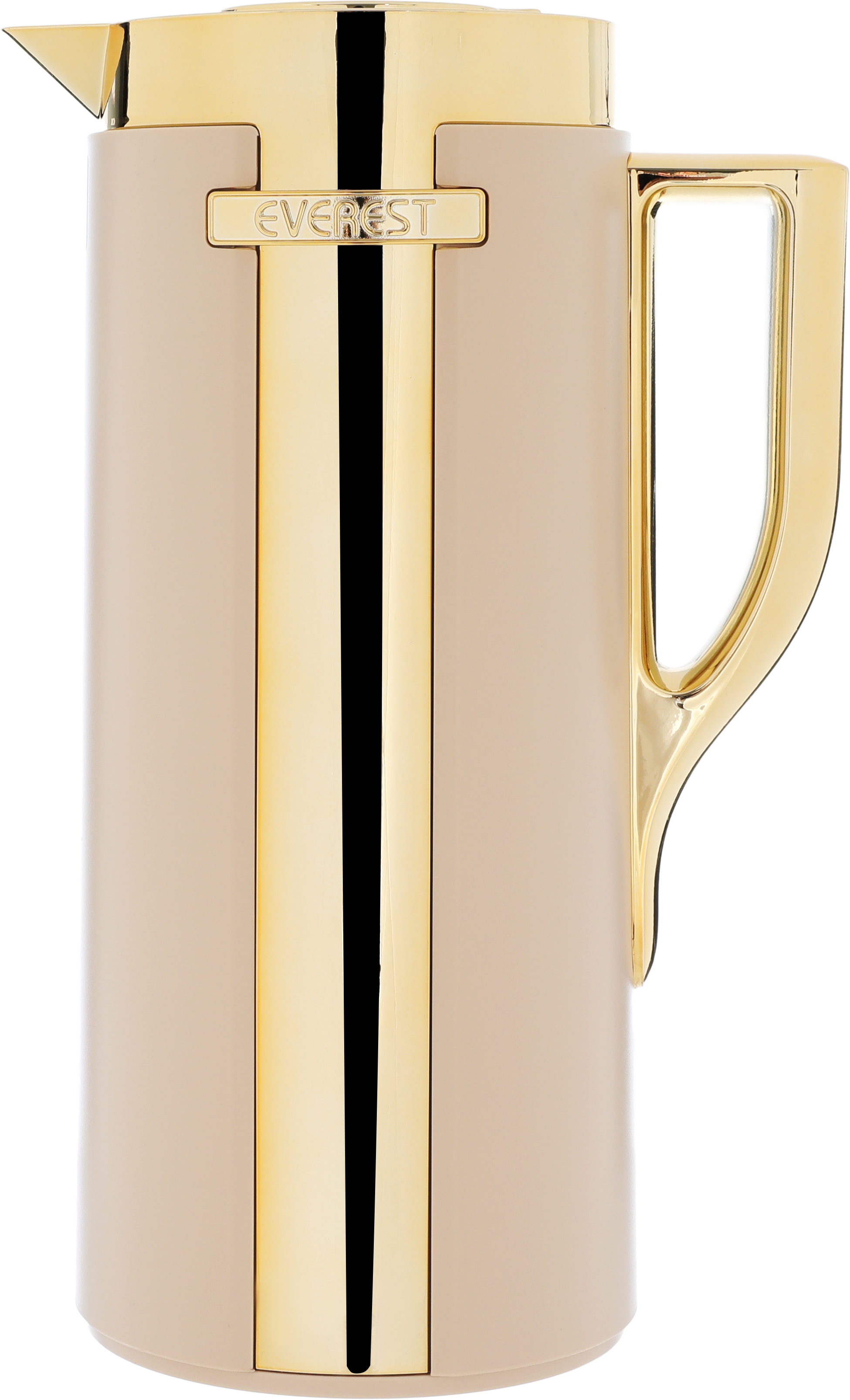 Everest Widad Thermos, 1 liter, thermal glass inner container, plastic outer shell - beige product image