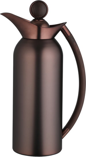 طقم ترامس الثريا السيف غاليري، 2 قطعة، 1/1 لتر، حافظة داخلية زجاج حراري، يد خشبي، ضغاط - نحاسي مطفي product image 2