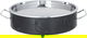 Al Saif Gallery Steel Food Warmer, 44 x 36 x 14 cm, Round, Double Bowl, Crescent Pattern, Medium - Black product image 1