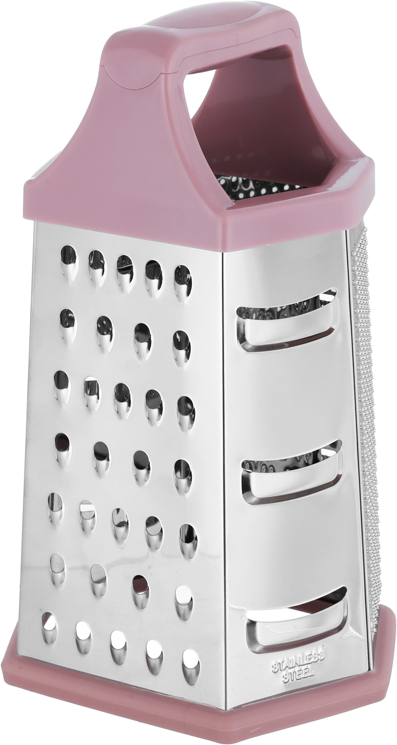 Al Saif Gallery Steel  grater, 6 faces - silver and rose product image 2