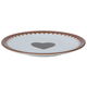 Al Saif Gallery plastic serving plate, 16 cm, heart pattern - brown product image 1