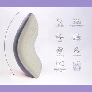 Lavender Memory Foam Pillow, Lavender Scent, 40x60x15 cm - White product image 2