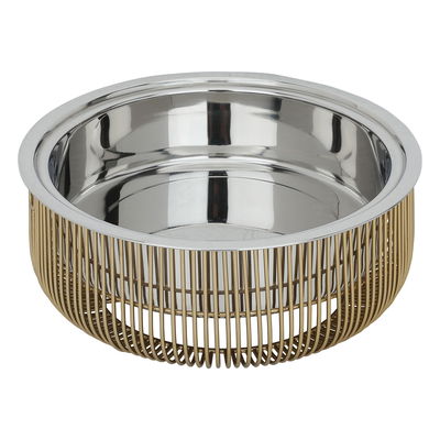Al Saif Gallery India Steel Food Heater, 36 x 32 x 32 cm - Gold product image 2