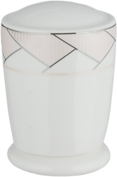 طقم تقديم سفرة بورسلان السيف غاليري، 166 قطعة، نقش فضي - أبيض وردي product image 26