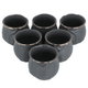 Al Saif Gallery Porcelain Arabic Coffee Cups Set, 6 Pieces - Golden Gray product image 2