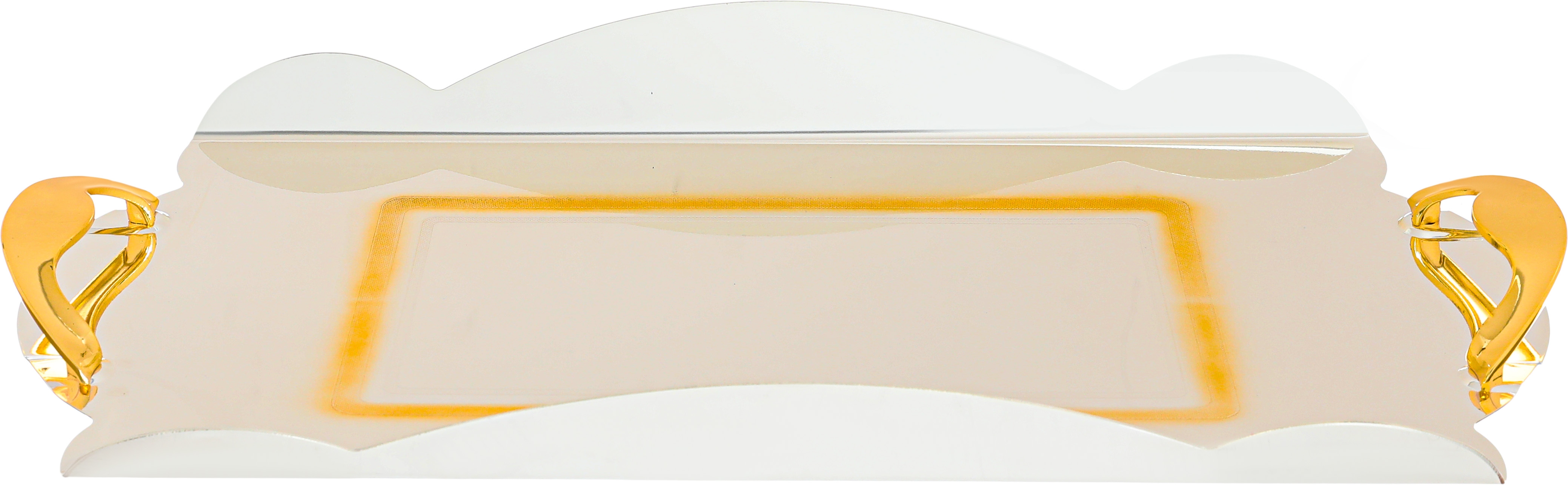 Al Saif Gallery steel topper set, 3 pieces, rectangular - white product image 3