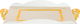 Al Saif Gallery steel topper set, 3 pieces, rectangular - white product image 3
