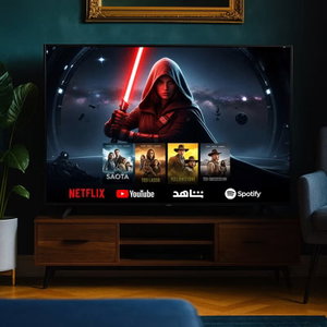 تلفزيون سمارت بدون اطار دانسات، 85 بوصة، 4K UHD، شاشة QLED، نظام تشغيل جوجل، DTQ85U - اسود product image 2