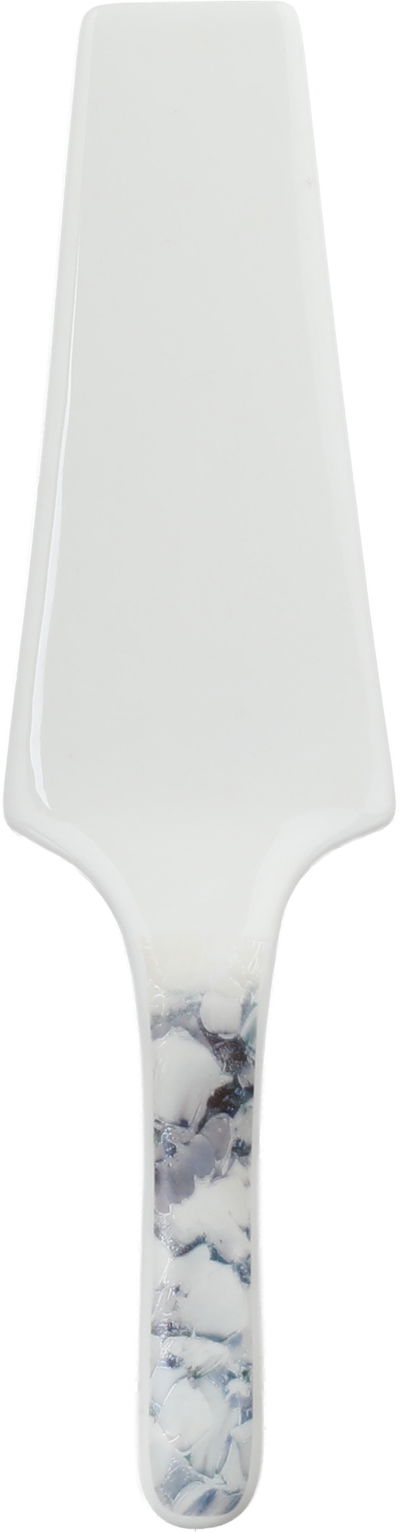 طقم ستاند كيك اكريلك مع صحون بورسلان السيف غاليري، 8 قطع، نقش مشجر فضي، قاعدة - متعدد الالوان product image 5