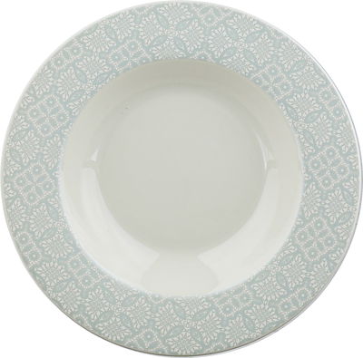 Al Saif Gallery Porcelain Dinnerware Set, 24 Pieces, Round - White Gray product image 4