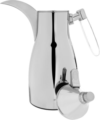 Alsaif Gallery Falwah Thermos Set, 2 Pieces, 1/1 Liter, Glass inner container, Stainless Steel Body - Silver product image 6