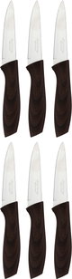 طقم سكاكين استيل السيف غاليري، 3.5 بوصة، 6 قطع - بني غامق product image 2