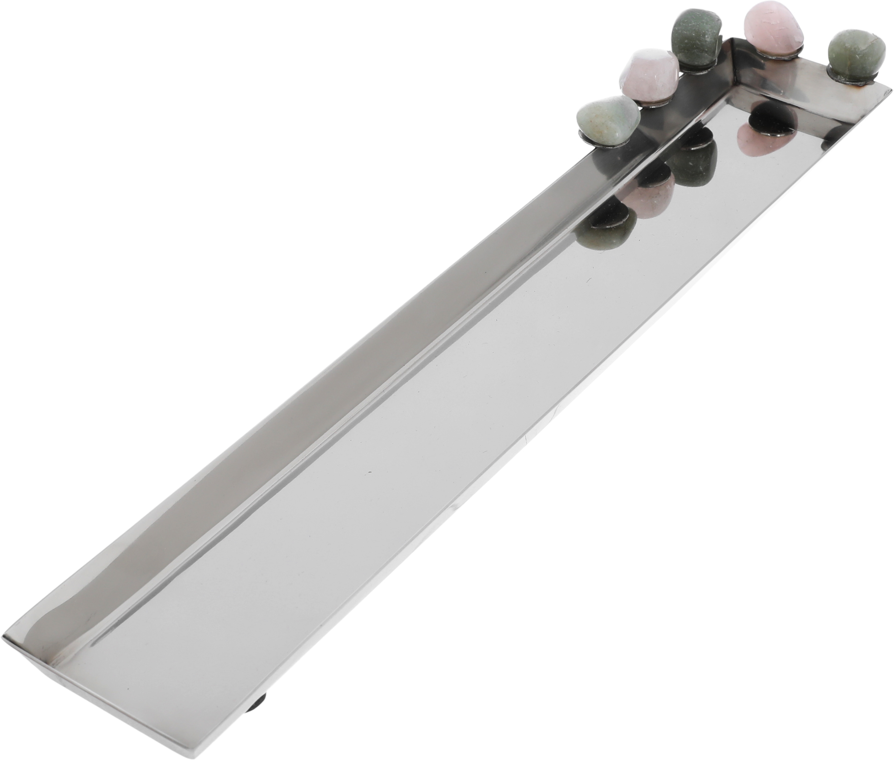 Al Saif Gallery Steel Serving Tray, 40X7X2 Cm - Silver product image